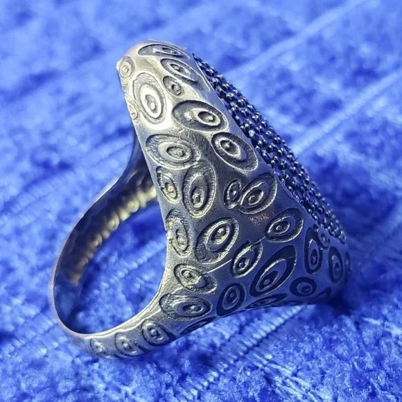 CHOCOLATE CZ DIAMOND RING GOLD SIZE 6 - Picture 2 of 7